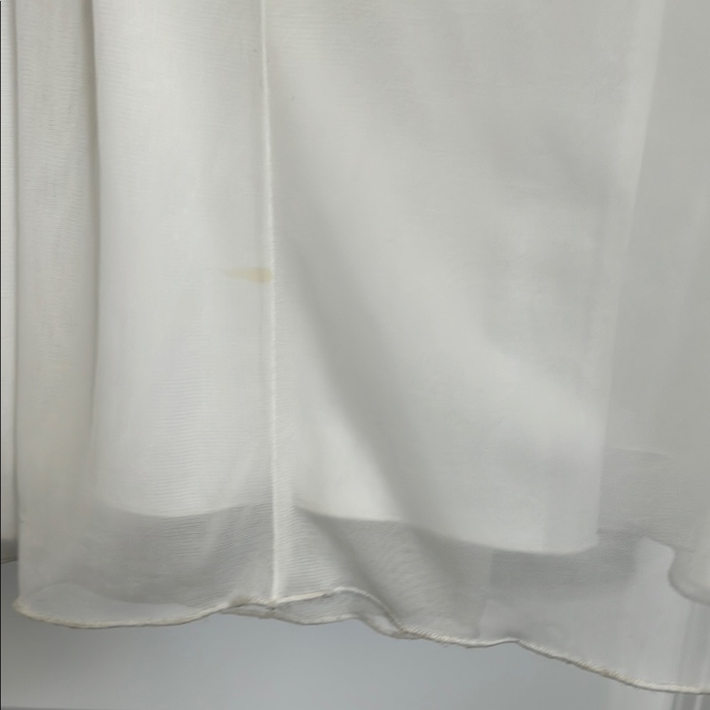 City Triangles Cream Sequin Ruched Gown - Picture 12 of 12
